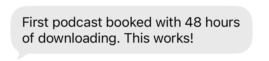 Student: one appearance brought me 3 new clients